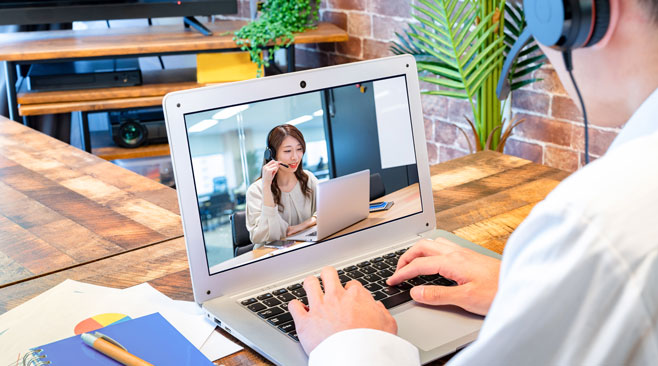 オンライン パソコン 会話