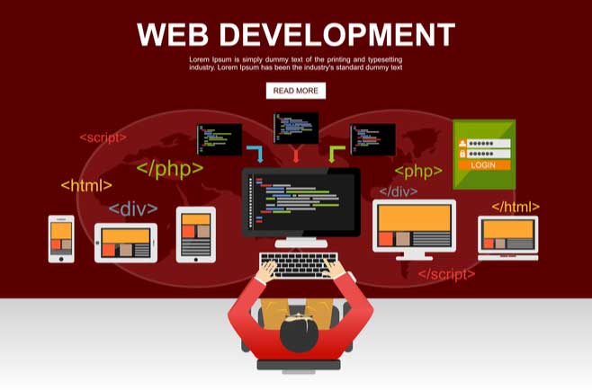 WEB開発 男性 パソコン プログラミング言語 ネットワーク