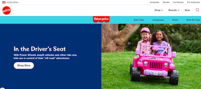 フィッシャープライス　ヘッダー