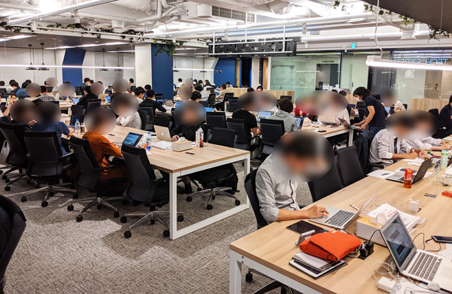 テックエキスパート 渋谷フォンティスビル7F校 生徒の様子