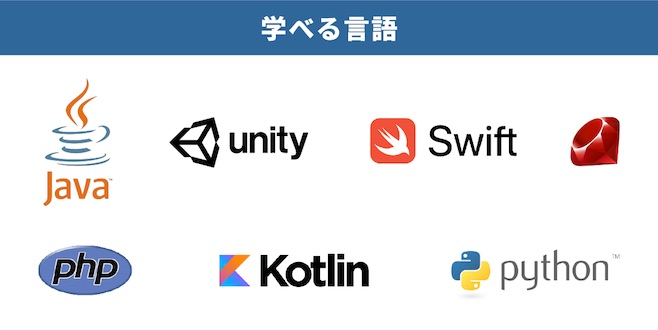 java python swift unity kotlin php ruby