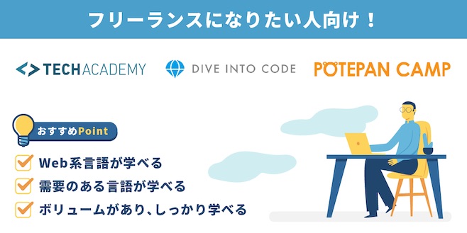 オンラインスクール ロゴ フリーランス向けスクール おすすめポイント