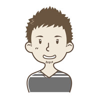 男性 短髪 顔アイコン