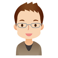 若い男性 顔アイコン メガネ