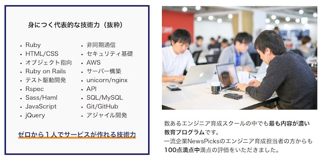 techcamp カリキュラム 身につく技術