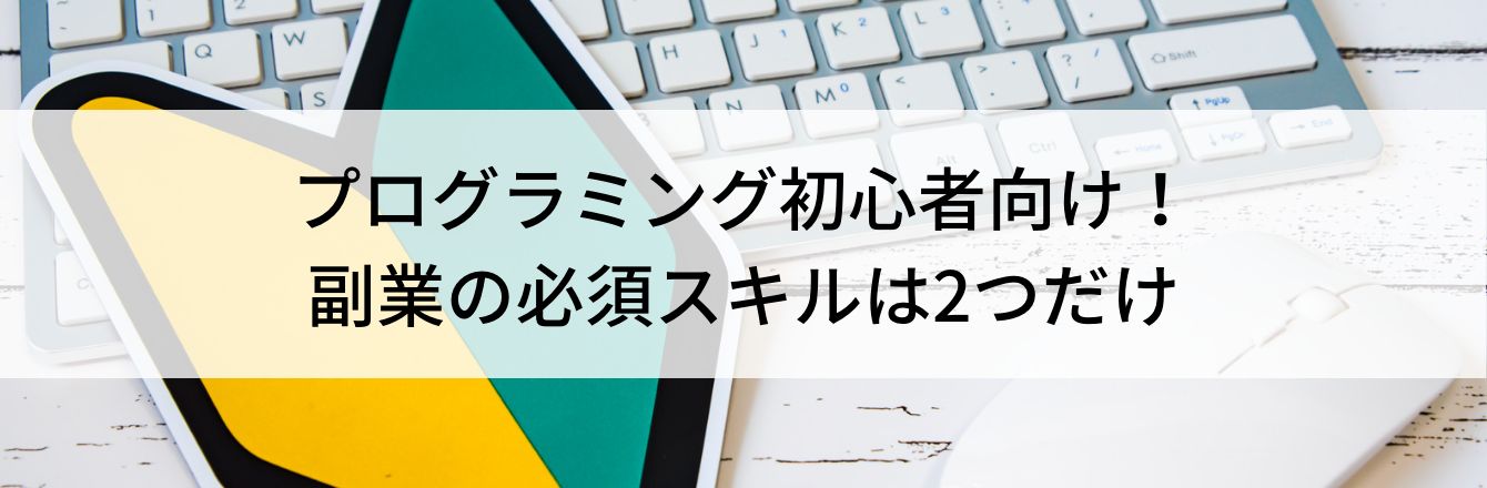 プログラミング初心者向け!副業の必須スキルは2つだけ