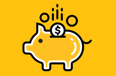 money 豚の貯金箱 イラスト
